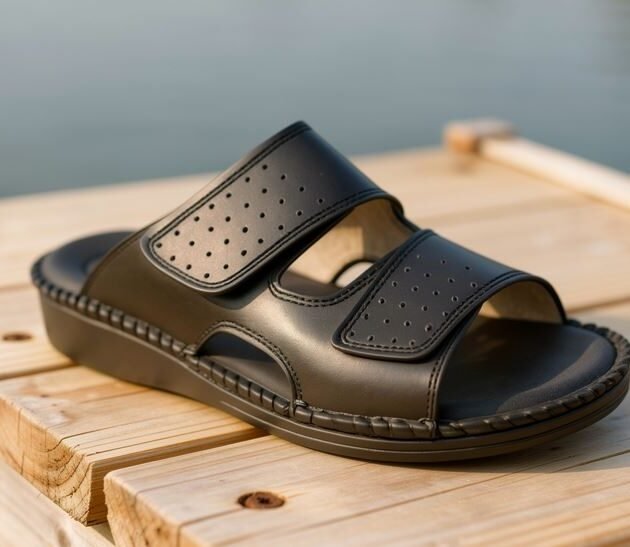 claquette cuir 2